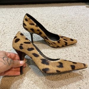 SOLD DONALD PLINER Calf hair heels